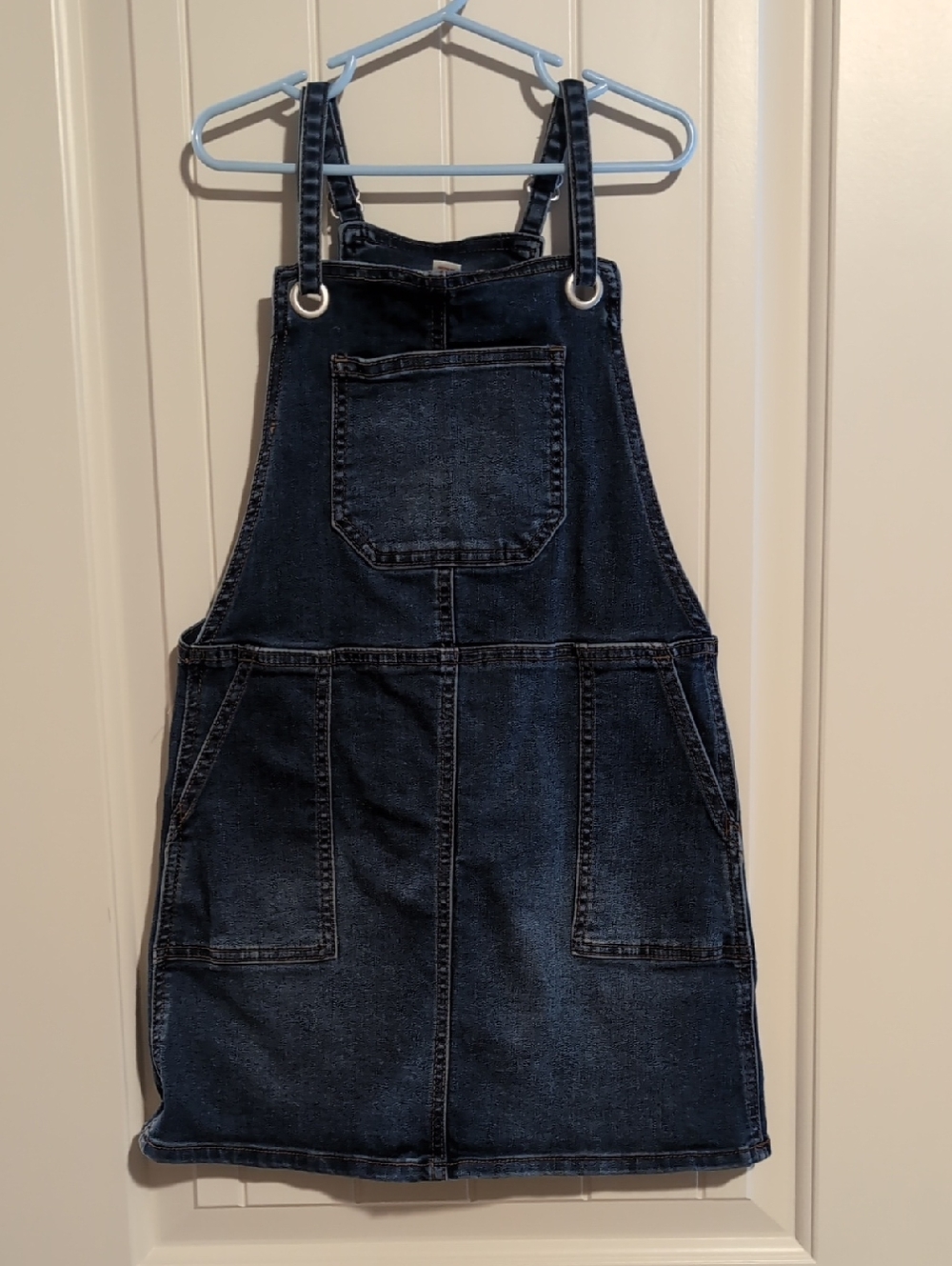 Girls Cat & Jack Dark Wash Denim Overall Dress